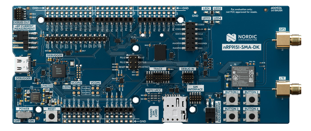 Nordic Semiconductor nRF9151 SMA开发套件